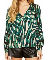 Caballero - Stella V-Neck Long Sleeve Top - Lyst