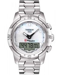 Tissot - T-touch Mother Of Pearl Dial Watch - Lyst