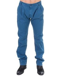Gianfranco Ferré - Cotton Straight Fit Trouser Blue Sig11032 - Lyst