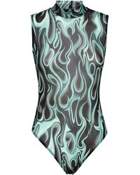 Philipp Plein - Tulle Body Sleeveless Flame - Lyst