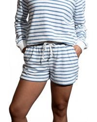 Miou Muse - Simona Striped Shorts - Lyst