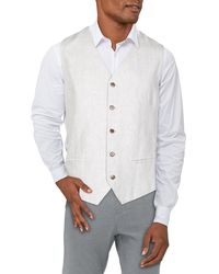 Cubavera - Plus Delave Slub Sleeveless Suit Vest - Lyst