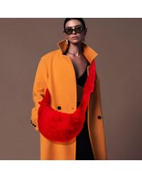 Fashnzfab - Faux Fur Fuzzy Plush Crossbody Bag - Lyst