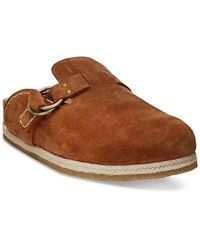 Polo Ralph Lauren - Turbach Clogs Sandal Suede Slip-On Zpo3980 - Lyst