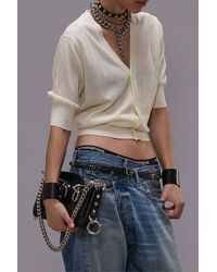 R13 - Elbow Sleeve Split Hem Cardigan - Lyst