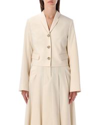By Malene Birger - Cropped Single-Breasted Blazer - Lyst