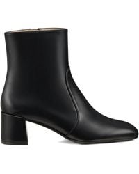Stuart Weitzman - Maeve Zip Square-Toe Ankle-Boots - Lyst