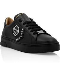 Philipp Plein - Lo-Top Leather Arrow Force Sneakers - Lyst