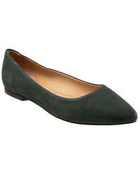 Trotters - Estee Ballet Flats Suede Slip On Pointed Toe Jobb196 - Lyst