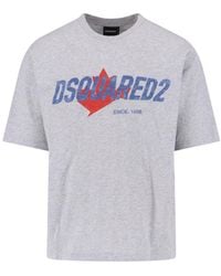 DSquared² - Maple Leaf Logo T-Shirt - Lyst