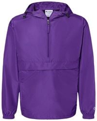 Champion - Packable Quarter-Zip Jacket - Lyst