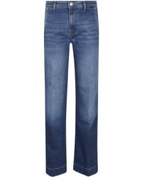 7 For All Mankind - High-Waisted Wide Flared Denim Trousers - Lyst