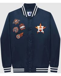 Starter - Houston Astros Varsity Satin Full-Snap Jacket - Lyst