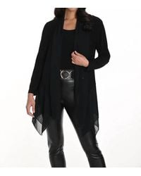 FRANK LYMAN - Knit Throw Over Cardigan - Lyst