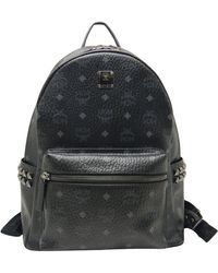 MCM - Stark Visetos Leather Backpack Bag (pre-owned) - Lyst