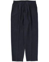 Herno - Logo-Plaque Button-Fastening Tapered Trousers - Lyst