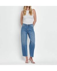 VERVET BY FLYING MONKEY - Super High Rise Barrel Leg Jeans - Lyst
