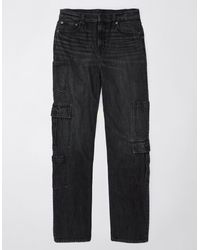 American Eagle Outfitters - Ae Super High-waisted baggy Straight Cargo Jean - Lyst