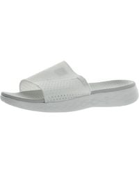 Skechers - On The Go 600-nitto Highly Resilient Flat Pool Slides - Lyst