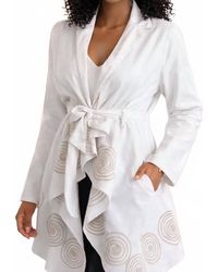 Step in Style - Artisan Spiral Belted Statement Jacket - Lyst