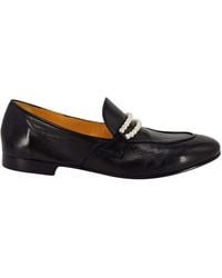 Madison Maison - Leather Pearl Flat Loafer - Lyst