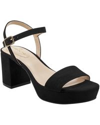 Bandolino - Pennie 2 Faux Suede Ankle Strap Slingback Sandals - Lyst