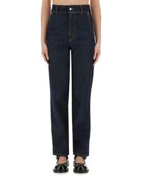 Moschino - Laurel Crown Patch Denim Pants - Lyst
