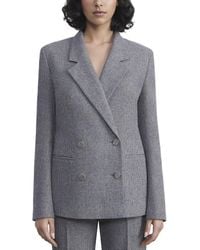 Lafayette 148 New York - Double Breasted Wool-Blend Blazer - Lyst