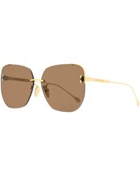 Isabel Marant - Square Sunglasses Im0082s 00070 Gold 65mm - Lyst