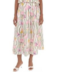 The Lulo Project - Reef Midi Skirt - Lyst