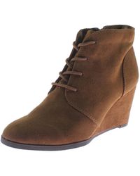 American Rag - Baylie Faux Suede Ankle Wedge Boots - Lyst