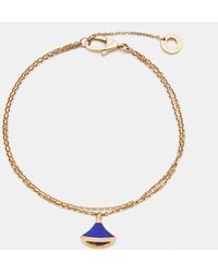 BVLGARI - Divas' Dream Lapis Lazuli 18k Rose Bracelet Sm - Lyst