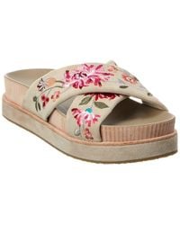 Johnny Was - Viviana X Band Suede Sandal - Lyst