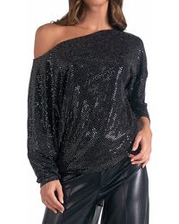 Elan - Sparkle Off The Shoulder Top - Lyst