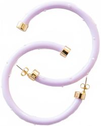 Hoo Hoops - Hoop Earrings - Lyst