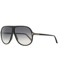 Tom Ford - Pilot Sunglasses Tf998 Spencer-02 01b Black 62mm - Lyst