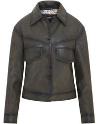 Infinity Leather - Retro Biker Leather Jacket - Lyst