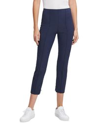 Theory - Solid Pintuck Ankle Pants - Lyst