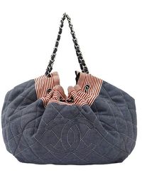 Bags Galore Store - Chanel Coco Cabas Denim XL Extra Large Bag