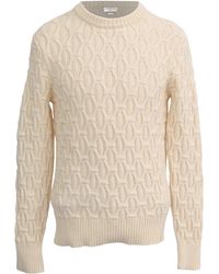 Sandro - Sandro Cable-Knit Crewneck Sweater - Lyst