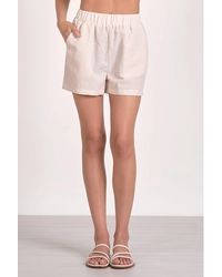 Elan - Seersucker Pull On Shorts - Lyst
