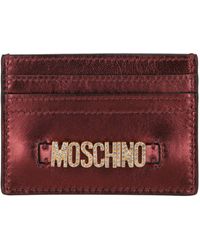Moschino - Logo Belt Crystal-embellished Card Holder - Lyst