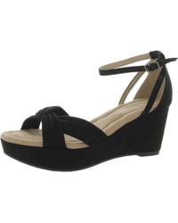 Cl By Laundry - Devin Ankle Strap Open Toe Wedge Sandals - Lyst