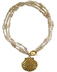 Sccollection - Aqua Shell Necklace - Lyst