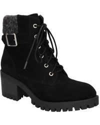 Bella Vita - Ethel Pull On Faux Leather Combat & Lace-up Boots - Lyst