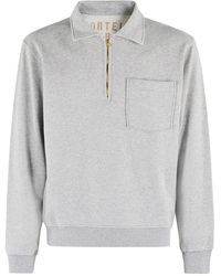 Fortela - Zip-Up Sweatshirt With Pointed Collar - Lyst