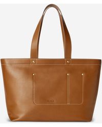 Shinola - The Pocket Tan Natural Leather Tote 20217379 - Lyst