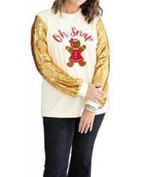 Layerz Clothing - Oh Snap Sequin Top - Lyst