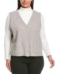 Eileen Fisher - Plus Wool Vest - Lyst