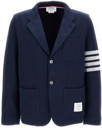 Thom Browne - Double Face Knit -Bar Sack Jacket - Lyst